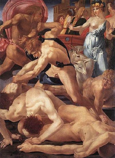 Rosso Fiorentino Moses defending the Daughters of Jethro. China oil painting art